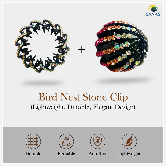 Korean style bird nest hair clip