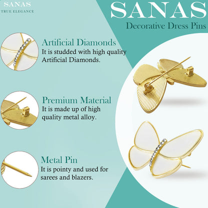 Butterfly hair accessories for women by SANAS