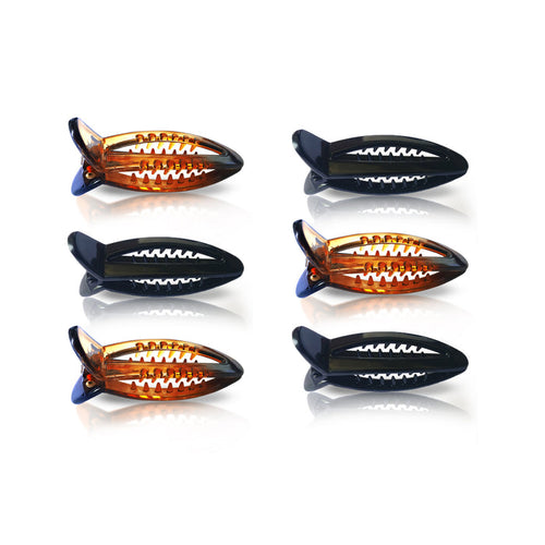 SANAS Fishtail Banana Hair Clip Set of 6 for Women in Assorted Colors