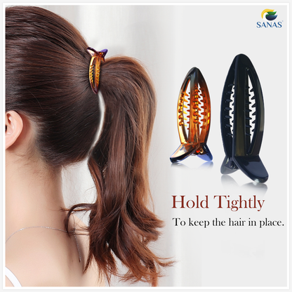 Strong Hold Fishtail Banana Hair Clip for Curly, Straight, and Wavy Hair