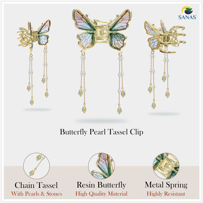 butterfly hair clip with strong grip