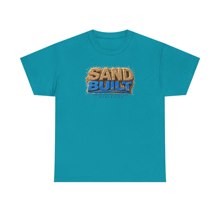 Sand Built Athletic Tee – Beach-Inspired 'Sand Built' Graphic T-Shirt