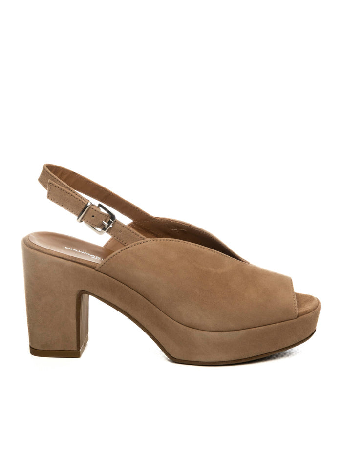 GIANMARCO SORELLI sandalo camoscio beige 1974 CAM-BEIGE