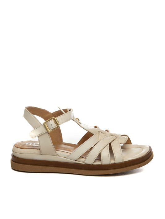 MJUS sandalo pelle bianco N14001 PELLE-6280