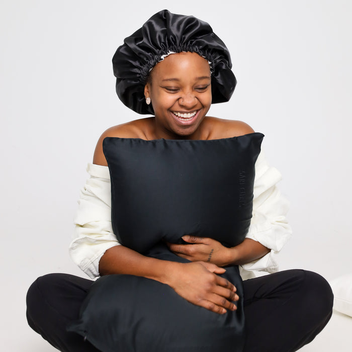 SARI CURLS | Schlaf- und Satin Box - Cloud/Onyx Satin Bundle SARI CURLS
