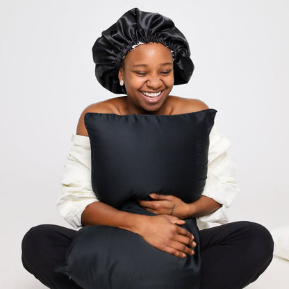 SARI CURLS | Schlaf- und Satin Box - Cloud/Onyx Satin Bundle SARI CURLS