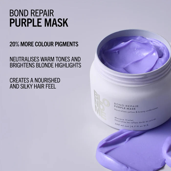 Schwarzkopf Blondme Bond Repair Purple Mask