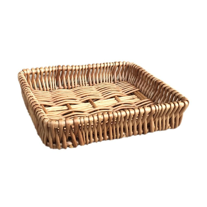 Shallow Wicker Serving Tray