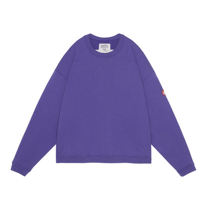 Solid Loose Crew Neck