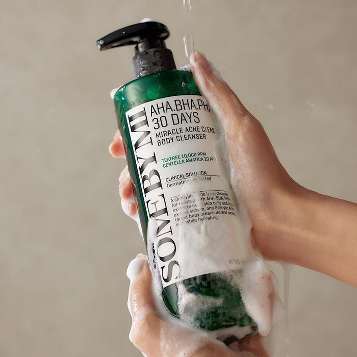 Somebymi AHA.BHA.PHA 30 Days Miracle Acne Clear Body Cleanser 400g سوم باي مي منظف الجسم لعلاج حب الشباب بمعجزة 30 يومًا AHA.BHA.PHA - Princess Cosmetics Qatar