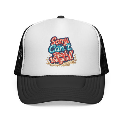 Sorry Can’t — Beach Volleyball Trucker Hat