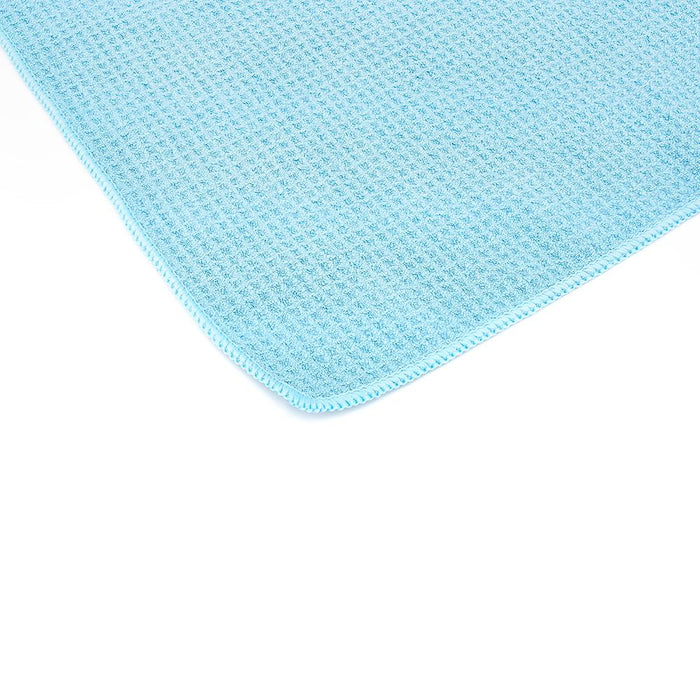 The Rag Company Standard Waffle-Weave Light Blue Corner