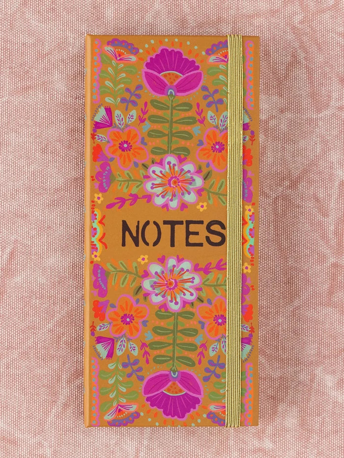 Sticky Note Book - Mustard Folk Flower-view 2