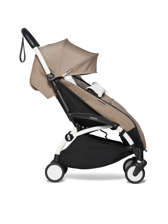 BABYZEN FOOTMUFF TAUPE BARN ON PUSH CHAIR
