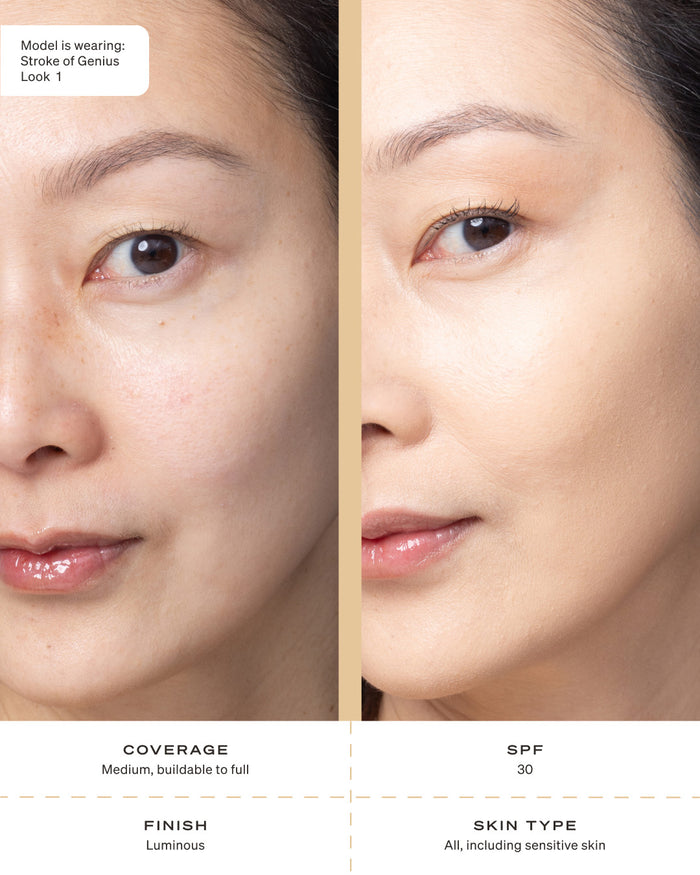 STROKE OF GENIUS LIQUID CASHMERE FOUNDATION SPF30