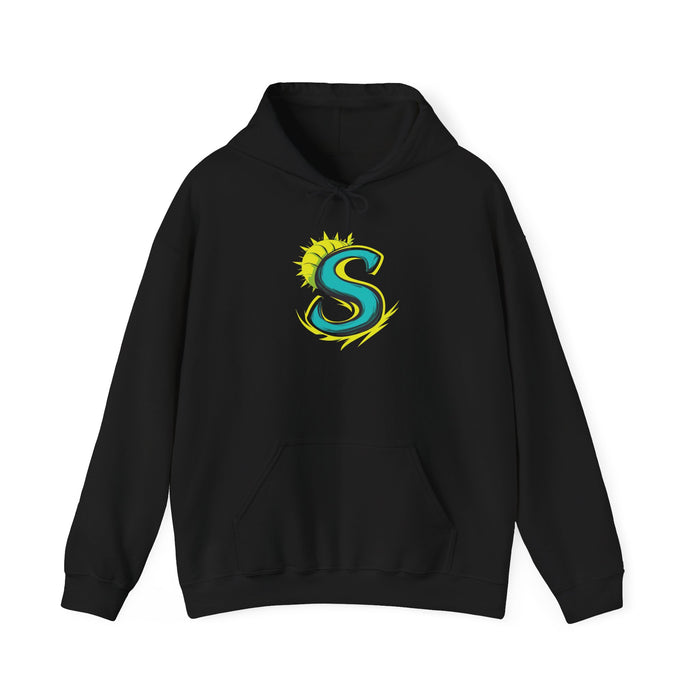 Sunwave 'S' Logo Hoodie – Surf-Inspired Monogram Sweatshirt