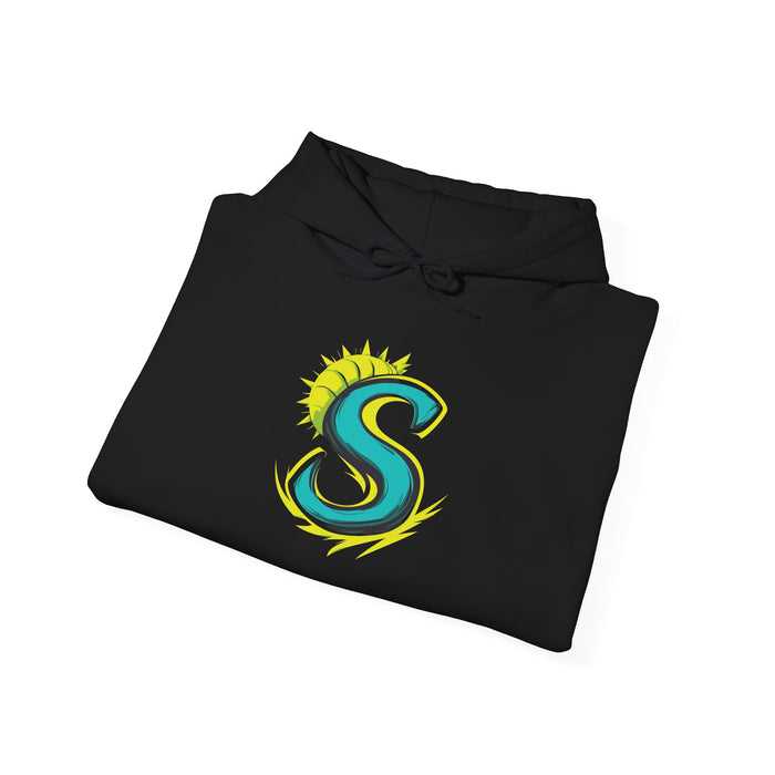 Sunwave 'S' Logo Hoodie – Surf-Inspired Monogram Sweatshirt