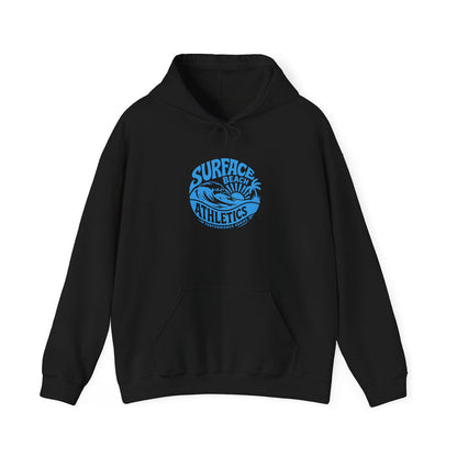 Surface Beach Athletics Hoodie — Coastal Wave Surf Club Sweatshirt