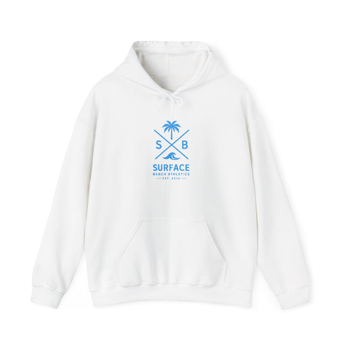 Surface Beach Athletics Hoodie — Palm Tree Surf Logo Pullover