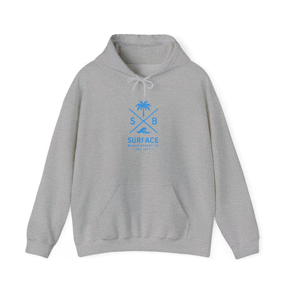Surface Beach Athletics Hoodie — Palm Tree Surf Logo Pullover