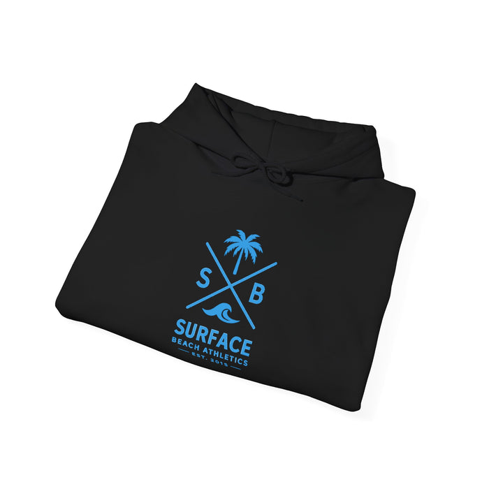 Surface Beach Athletics Hoodie — Palm Tree Surf Logo Pullover