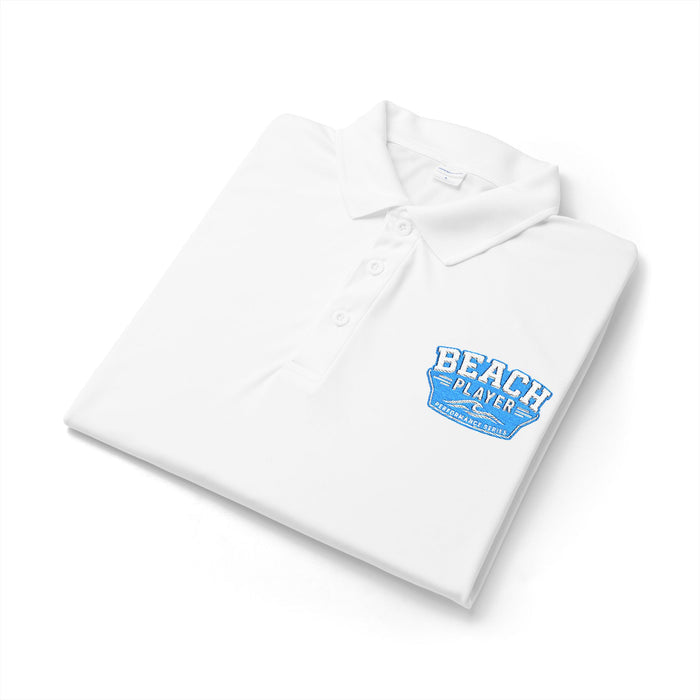 Surface Beach Vibes Polo Shirt — "Beach Week" Distressed Logo Performance Polo