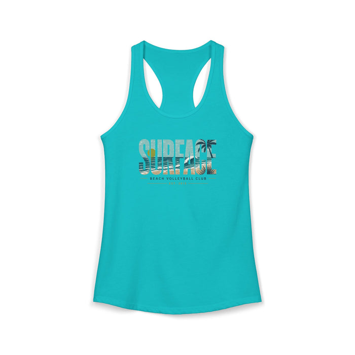 Surface Beach Volleyball Club Women's Racerback Tank - Beach Vibes
