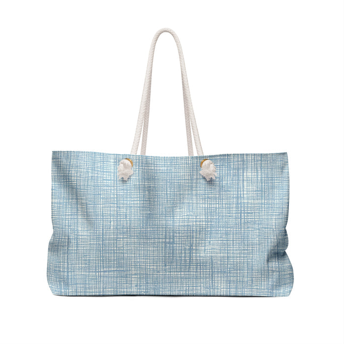 Surface Beach Weekender Bag – Large Nautical Travel Tote with Sun & Waves Design