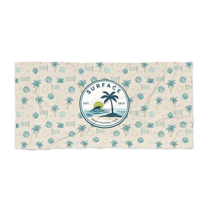 Surface Surf Club Palm Tree Beach Towel