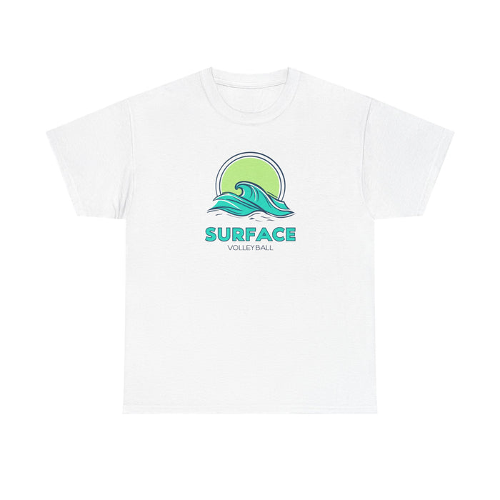 Surface Volleyball Tee — Retro Wave Surf Logo T‑Shirt