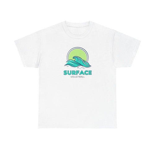 Surface Volleyball Tee — Retro Wave Surf Logo T‑Shirt