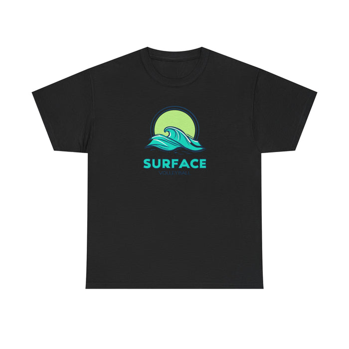 Surface Volleyball Tee — Retro Wave Surf Logo T‑Shirt