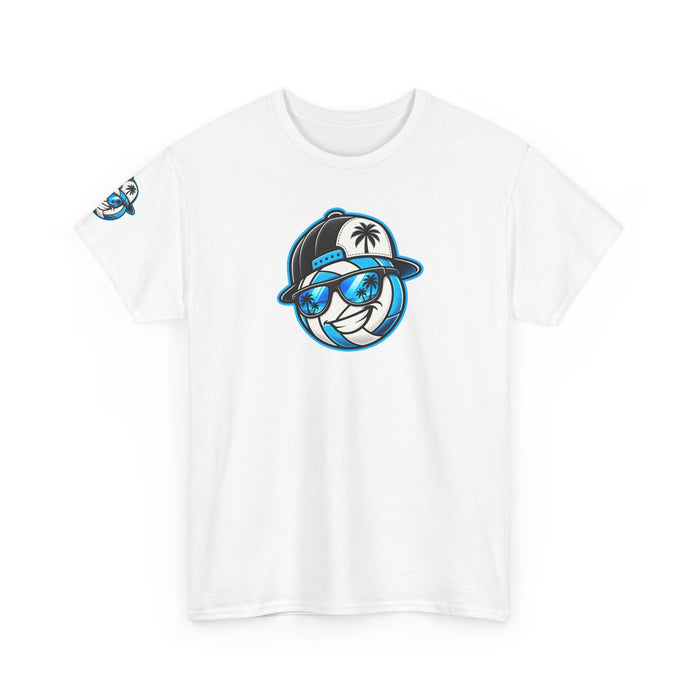 Surfaced Beach Volleyball Tee — 'Surface' Palm Logo Summer T‑Shirt