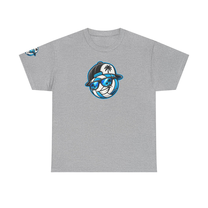 Surfaced Beach Volleyball Tee — 'Surface' Palm Logo Summer T‑Shirt