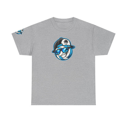 Surfaced Beach Volleyball Tee — 'Surface' Palm Logo Summer T‑Shirt