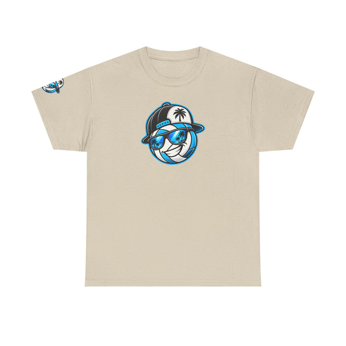 Surfaced Beach Volleyball Tee — 'Surface' Palm Logo Summer T‑Shirt