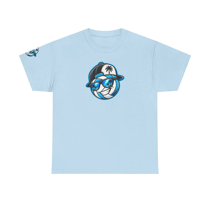 Surfaced Beach Volleyball Tee — 'Surface' Palm Logo Summer T‑Shirt