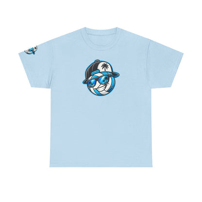 Surfaced Beach Volleyball Tee — 'Surface' Palm Logo Summer T‑Shirt