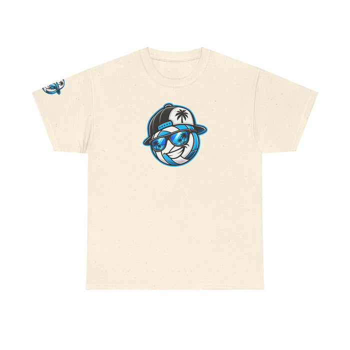 Surfaced Beach Volleyball Tee — 'Surface' Palm Logo Summer T‑Shirt