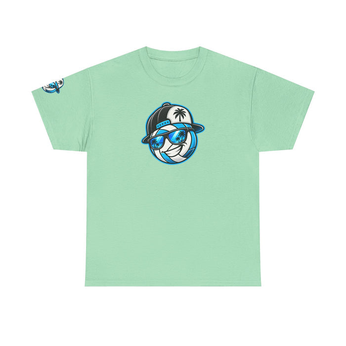 Surfaced Beach Volleyball Tee — 'Surface' Palm Logo Summer T‑Shirt
