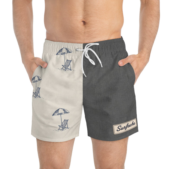 Surfache Beach Chillin Swim Trunks with Wave Patch