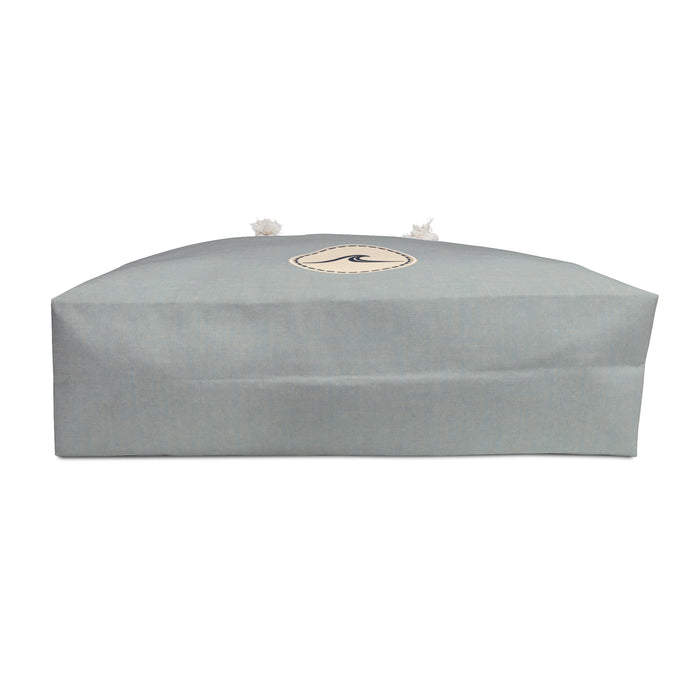 Surfache Coastal Wave Weekender Bag — Large Canvas Beach Tote with Rope Handles