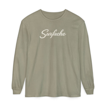 Surfache Long Sleeve T-Shirt — Coastal Wave Graphic Back