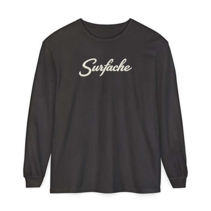 Surfache Long Sleeve T-Shirt — Coastal Wave Graphic Back
