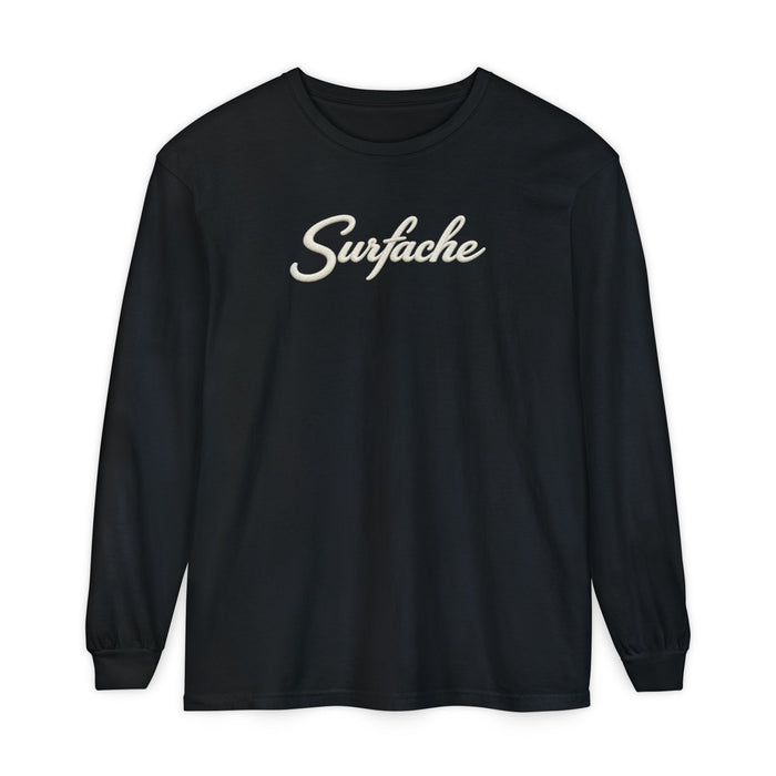 Surfache Long Sleeve T-Shirt — Coastal Wave Graphic Back