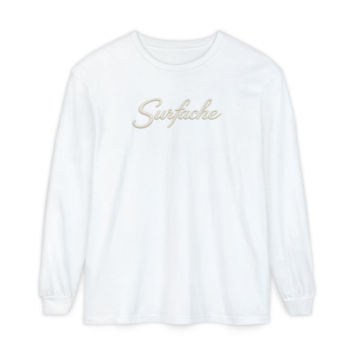 Surfache Long Sleeve T-Shirt — Coastal Wave Graphic Back