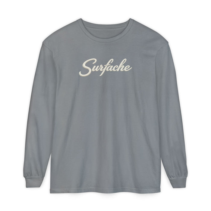 Surfache Long Sleeve T-Shirt — Coastal Wave Graphic Back