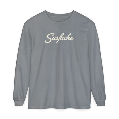 Surfache Long Sleeve T-Shirt — Coastal Wave Graphic Back
