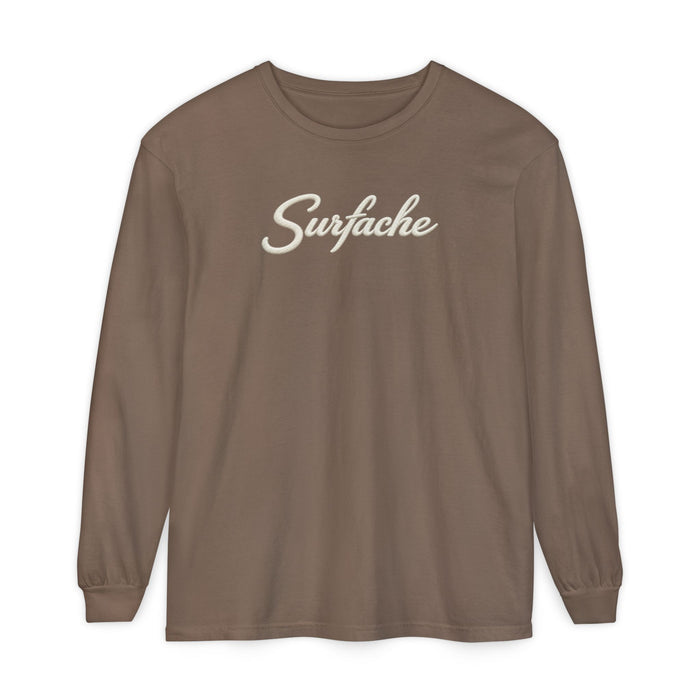 Surfache Long Sleeve T-Shirt — Coastal Wave Graphic Back