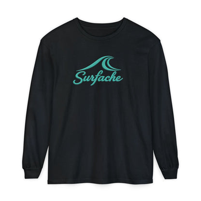 Surfache Wave Long Sleeve Tee — Beach Vibes Graphic T-Shirt